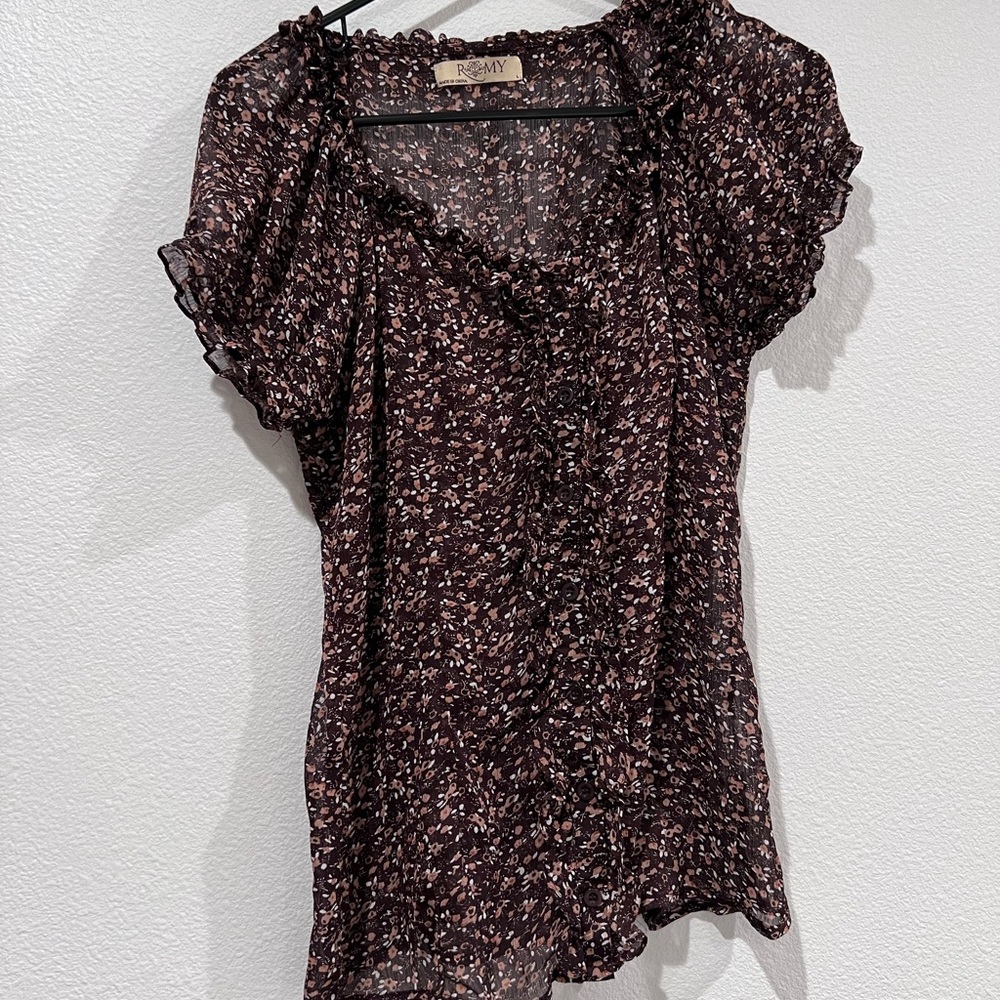Delicate floral blouse